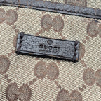 Gucci GG Canvas Shoulder Bag Crossbody Cross Brown — view 5