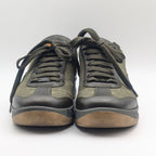 Louis Vuitton Sneakers Monogram Mini Canvas Leather Khaki Logo Shoes — view 3