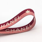 Chanel CC Logo Gold Pink Neck Strap Necklace — view 4