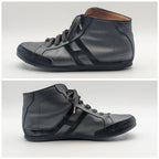Hermes Quick Sneakers Suede Leather Black Shoes — view 2