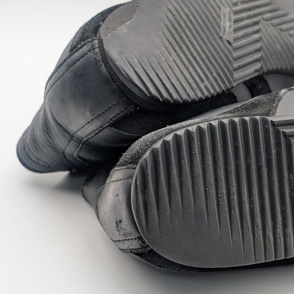 Hermes Quick Sneakers Suede Leather Black Shoes — view 9