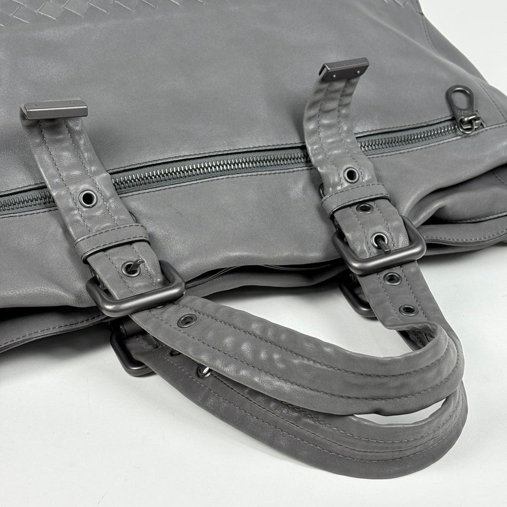 Bottega Veneta Intrecciato Tote Leather Gray — view 5