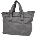 Bottega Veneta Intrecciato Tote Leather Gray