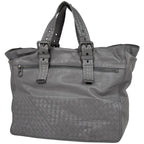 Bottega Veneta Intrecciato Tote Leather Gray