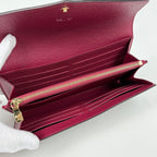 Louis Vuitton Portefeuille Sarah Wallet Monogram Brown Fuchsia — view 4