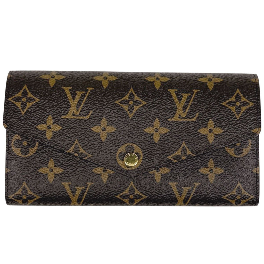 Louis Vuitton Portefeuille Sarah Wallet Monogram Brown Fuchsia