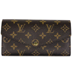 Louis Vuitton Portefeuille Sarah Wallet Monogram Brown Fuchsia