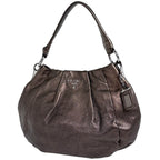 Prada Logo Shoulder Bag Leather Blanc