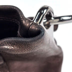 Prada Logo Shoulder Bag Leather Blanc — view 5