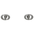 Dior Logo Earrings Silver Plated