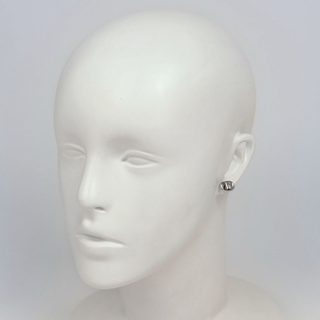 Dior Logo Earrings Silver Plated — view 4
