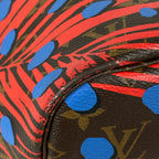 Louis Vuitton Neverfull MM Jungle Dot Tote Monogram Poppy Denim — view 3