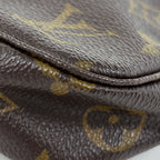 Louis Vuitton Pochette Makeup Cosmetics Pouch Monogram Brown — view 3