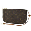 Louis Vuitton Pochette Makeup Cosmetics Pouch Monogram Brown