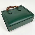 Gucci Diana Tote Bamboo 2-Way Leather Green — view 2