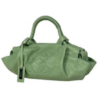 Loewe Nappa Aire Anagram Handbag Leather Green