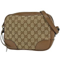 Gucci GG Pattern Shoulder Bag Canvas Brown