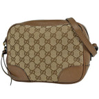 Gucci GG Pattern Shoulder Bag Canvas Brown
