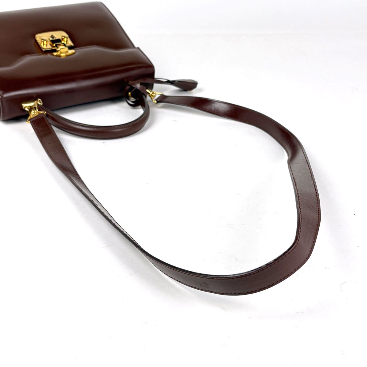 Gucci Ladylock Handbag 2-Way Leather Brown — view 5