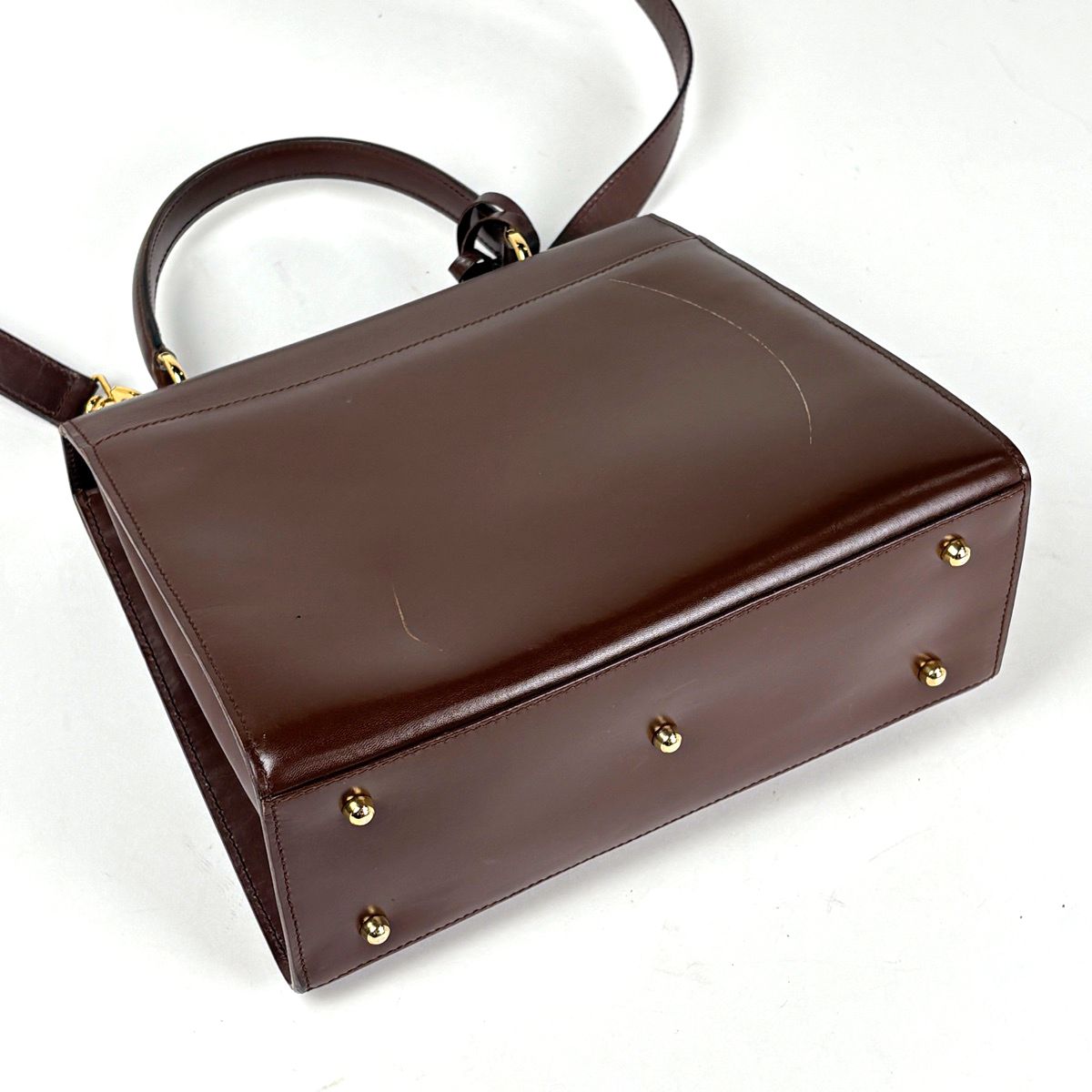 Gucci Ladylock Handbag 2-Way Leather Brown — view 2