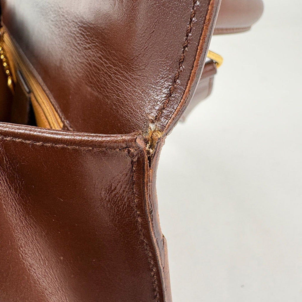 Gucci Ladylock Handbag 2-Way Leather Brown — view 6