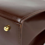 Gucci Ladylock Handbag 2-Way Leather Brown — view 3