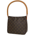 Louis Vuitton Looping MM Shoulder Bag Monogram Brown