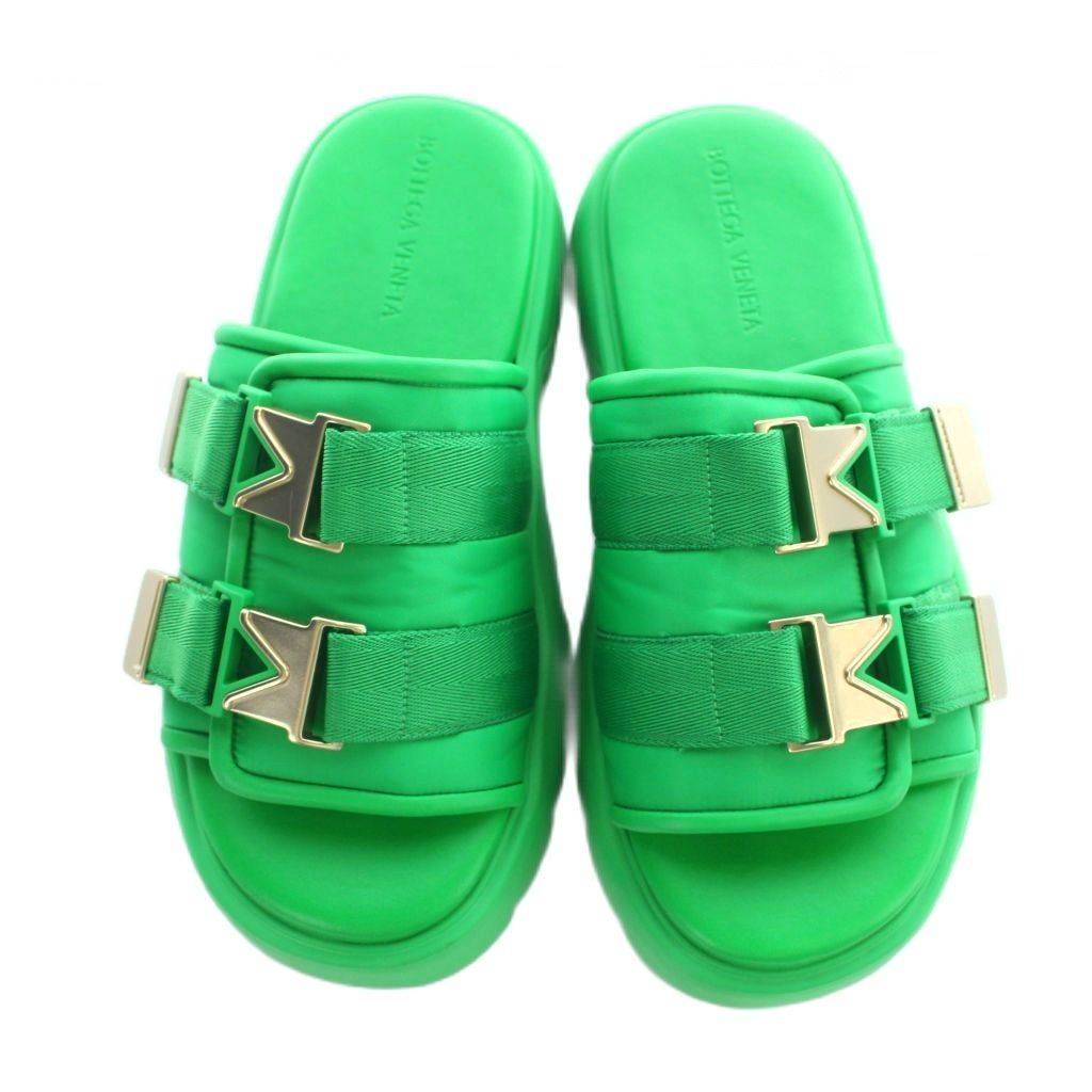 Bottega Veneta Flash Sandals Belt 43 Green — view 2