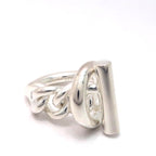 Hermes Croisette GM Ring 925 Sterling Silver 53 Chain and Paper Purchased in — view 3