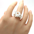 Hermes Croisette GM Ring 925 Sterling Silver 53 Chain and Paper Purchased in — view 9