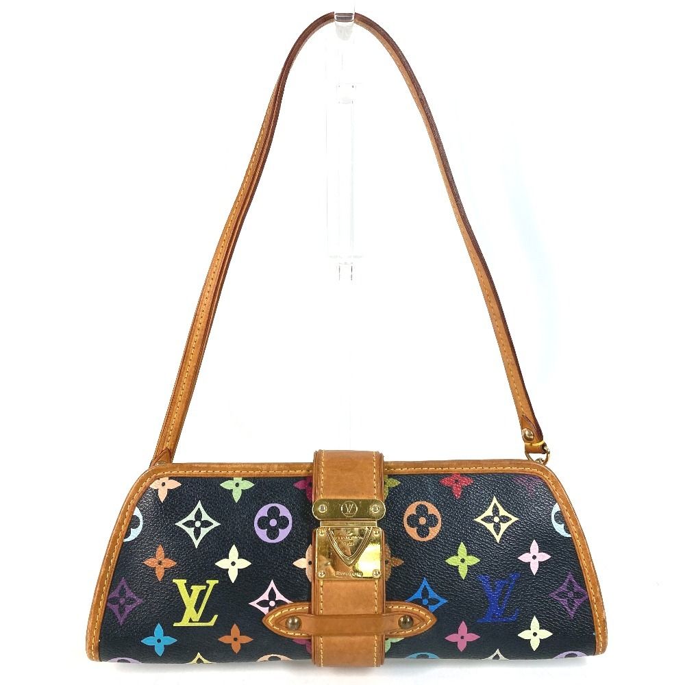 Louis Vuitton Shoulder Bag Charlie Monogram Multicolor Canvas Noir Black