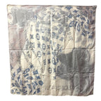Louis Vuitton Scarf Logo Silk Blue — view 2