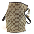 Gucci Shoulder Bag GG Logo Sherry Line Canvas Leather Beige — view 4