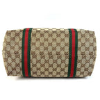 Gucci Shoulder Bag GG Logo Sherry Line Canvas Leather Beige — view 5