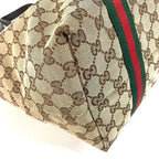 Gucci Shoulder Bag GG Logo Sherry Line Canvas Leather Beige — view 7