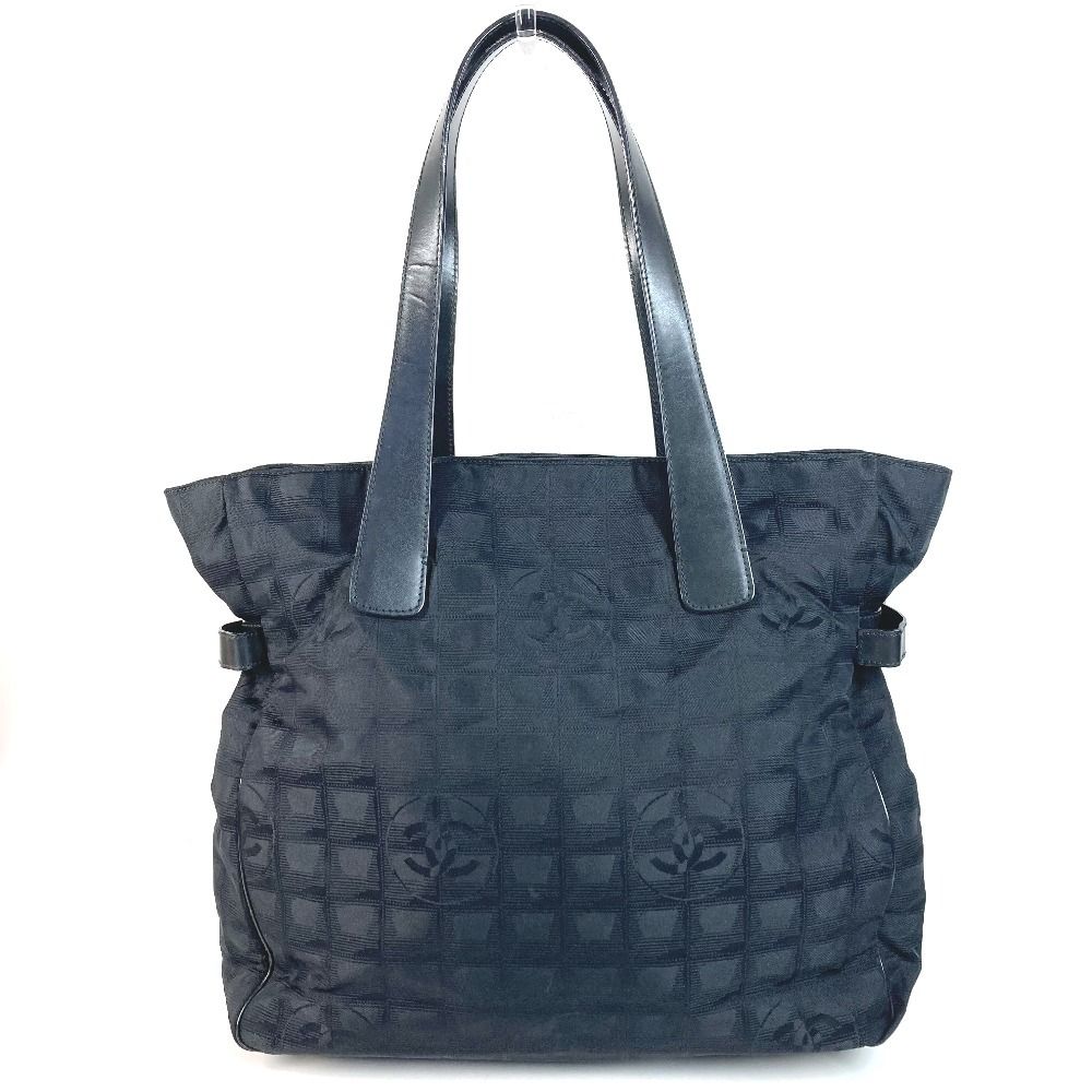 Chanel Shoulder Bag New Travel Line GM Leather Nylon Black — view 2