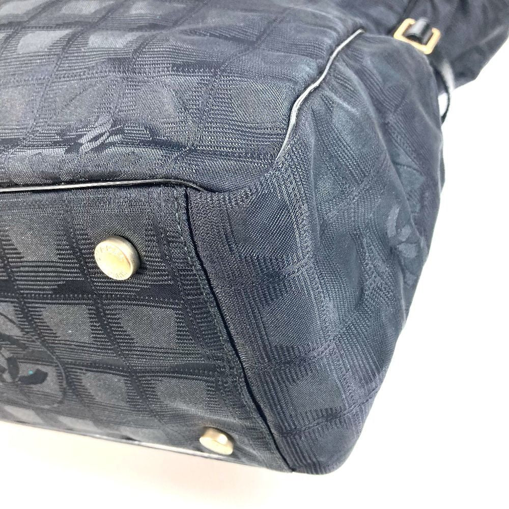 Chanel Shoulder Bag New Travel Line GM Leather Nylon Black — view 6