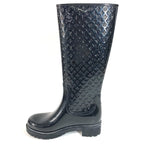 Louis Vuitton Rain Shoes Long Boots Rubber Black — view 7