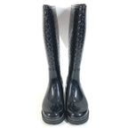 Louis Vuitton Rain Shoes Long Boots Rubber Black — view 2