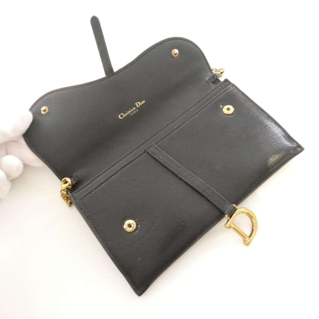 Dior Saddle Chain Shoulder Bag Black — view 9