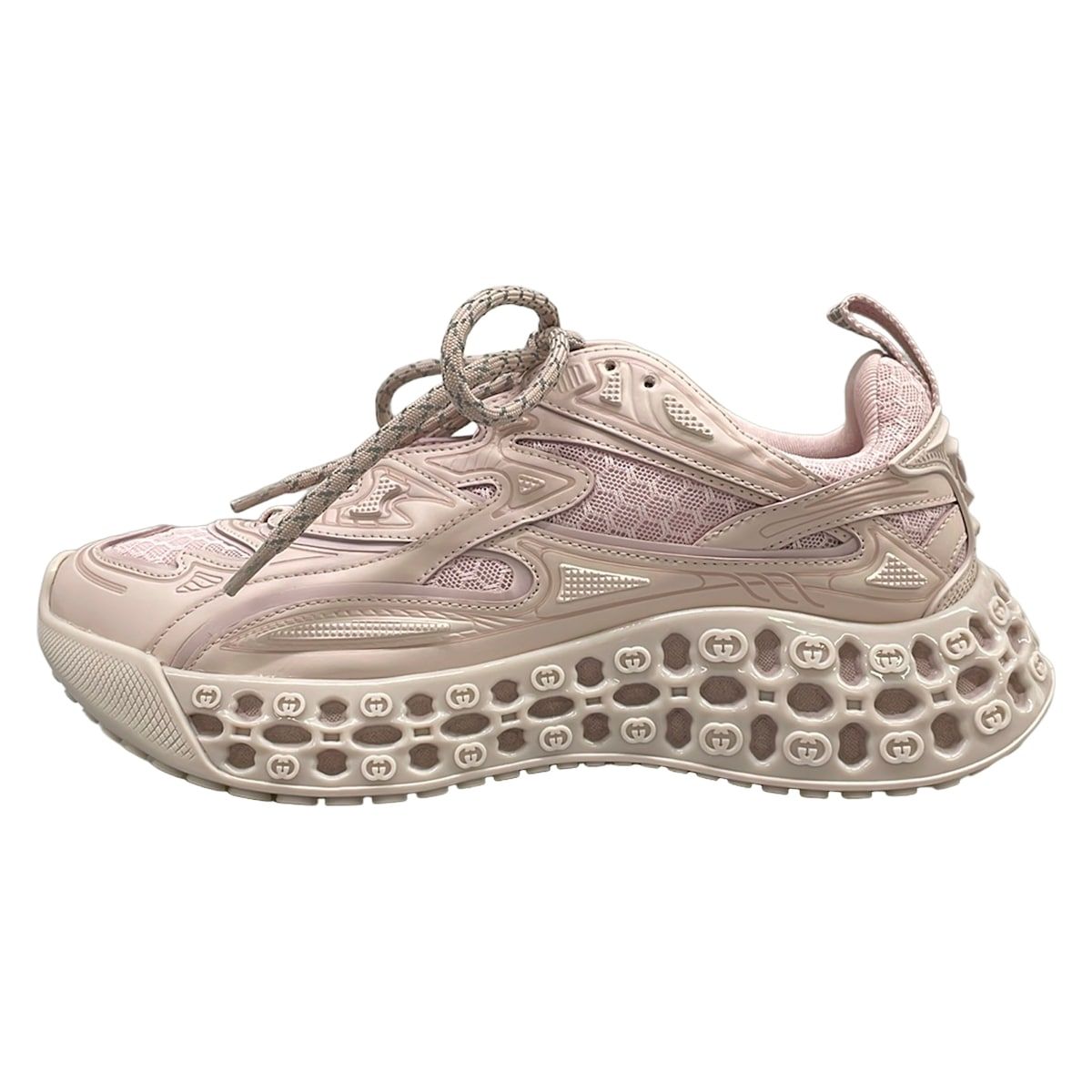 Gucci Sneakers 37 T Cube Pink Leather
