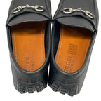 Gucci Driving Shoes 9 Horsebit Black Leather — view 7