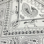 Hermes Shawl Carre Geant 140 White Black Cashmere Silk Scarf — view 6