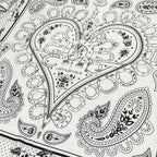 Hermes Shawl Carre Geant 140 White Black Cashmere Silk Scarf — view 5