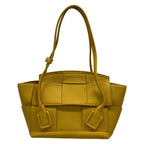 Bottega Veneta Shoulder Bag Smallsa Arco Dark Yellow Leather