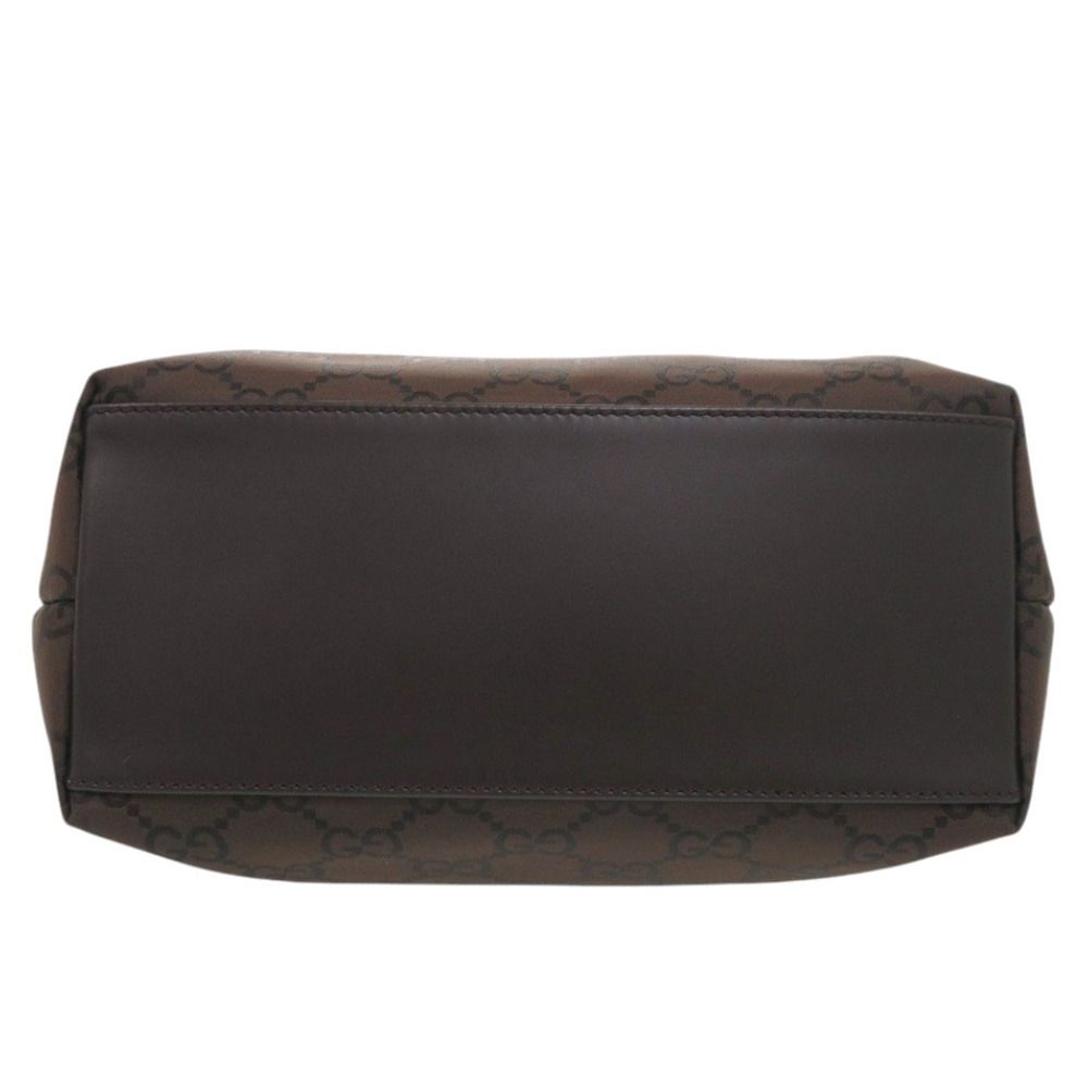 Gucci Nylon Canvas Brown Tote — view 4