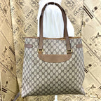 Gucci Vintage Tote Height GG Canvas Document Travel Business — view 3