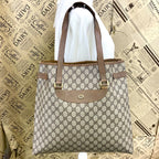 Gucci Vintage Tote Height GG Canvas Document Travel Business