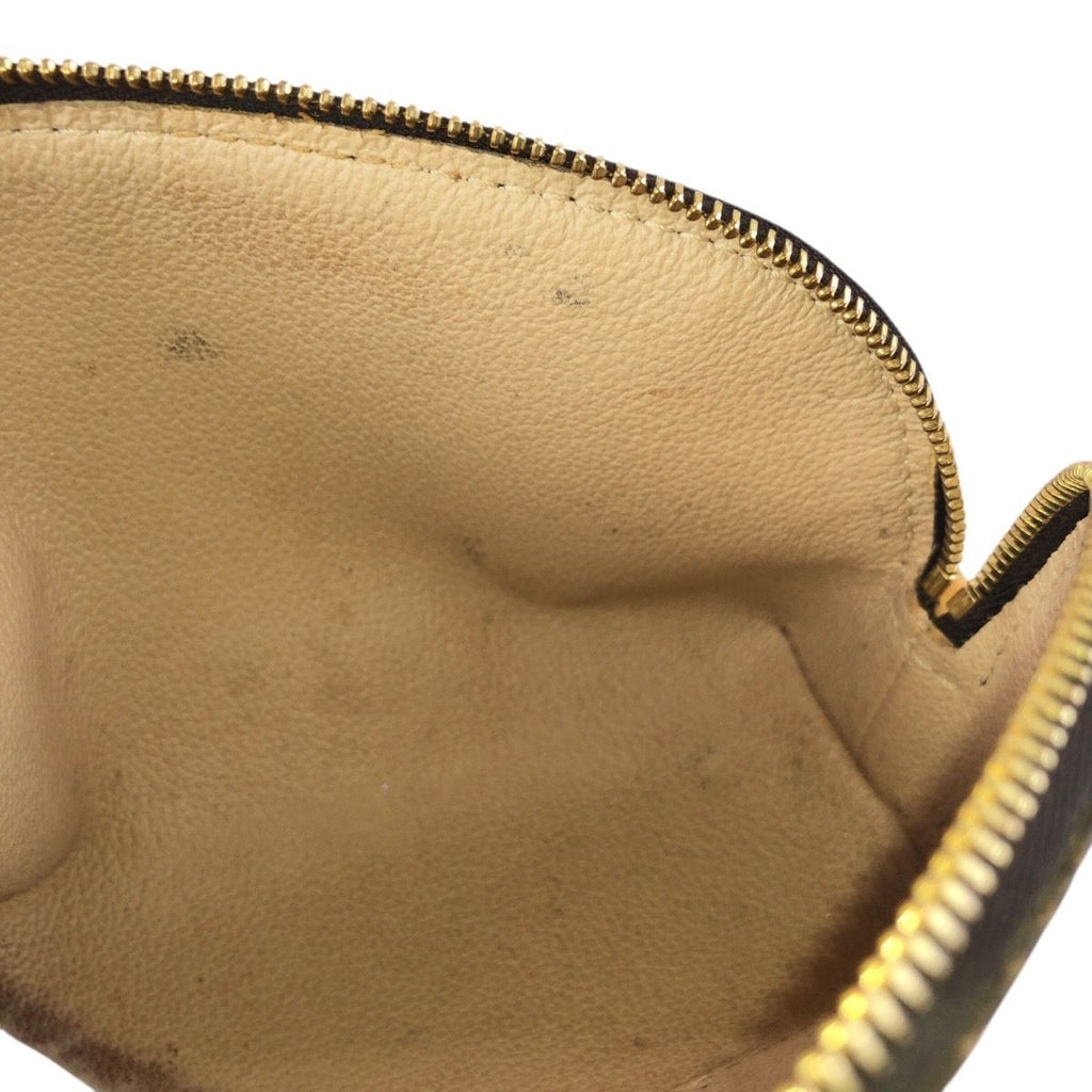 Louis Vuitton Monogram Pochette Cosmetic PM Brown Gold Makeup Pouch Case — view 5