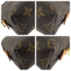 Louis Vuitton Monogram Pochette Cosmetic PM Brown Gold Makeup Pouch Case — view 3